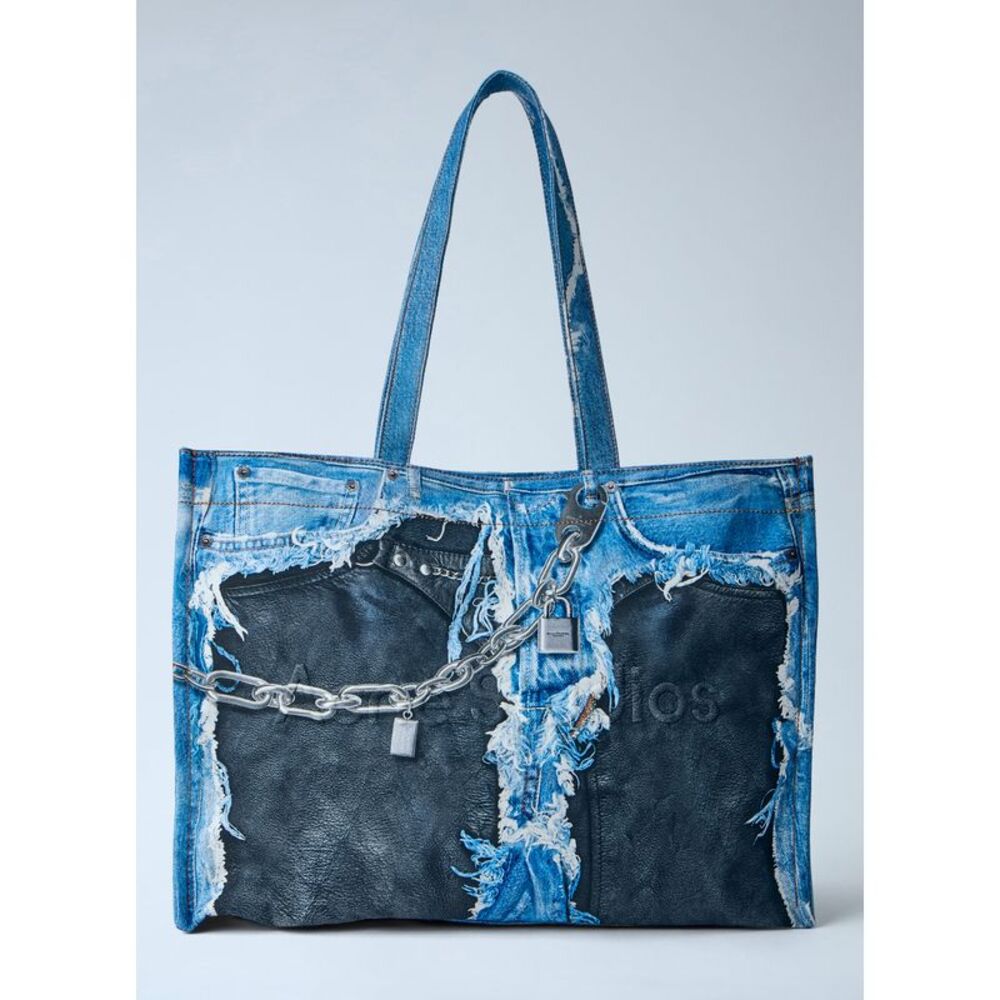 Acne Studios Men Logo Shopper Tote Bag - Picture 3 of 6
